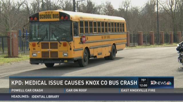 Knox County school bus driver taken to hospital after minor crash ...