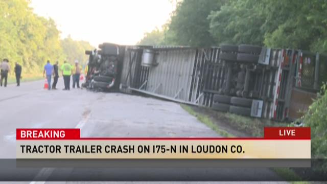 Tractor trailer crash on Interstate 75 North | wbir.com