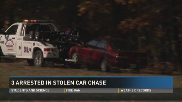 3 arrested in stolen car chase | wbir.com