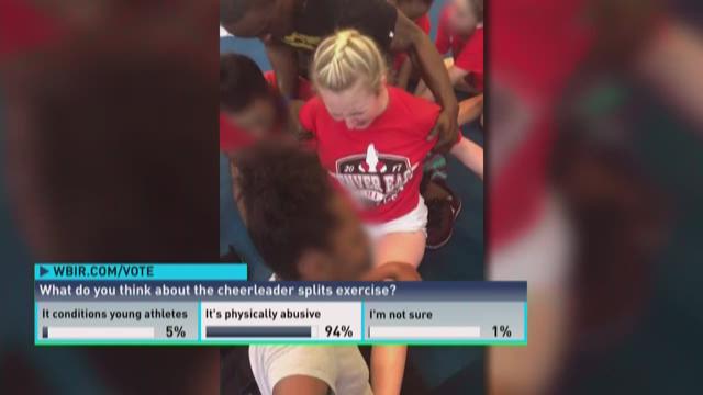 Local Cheerleaders React To Video Of Girls Forced Into Splits 0581